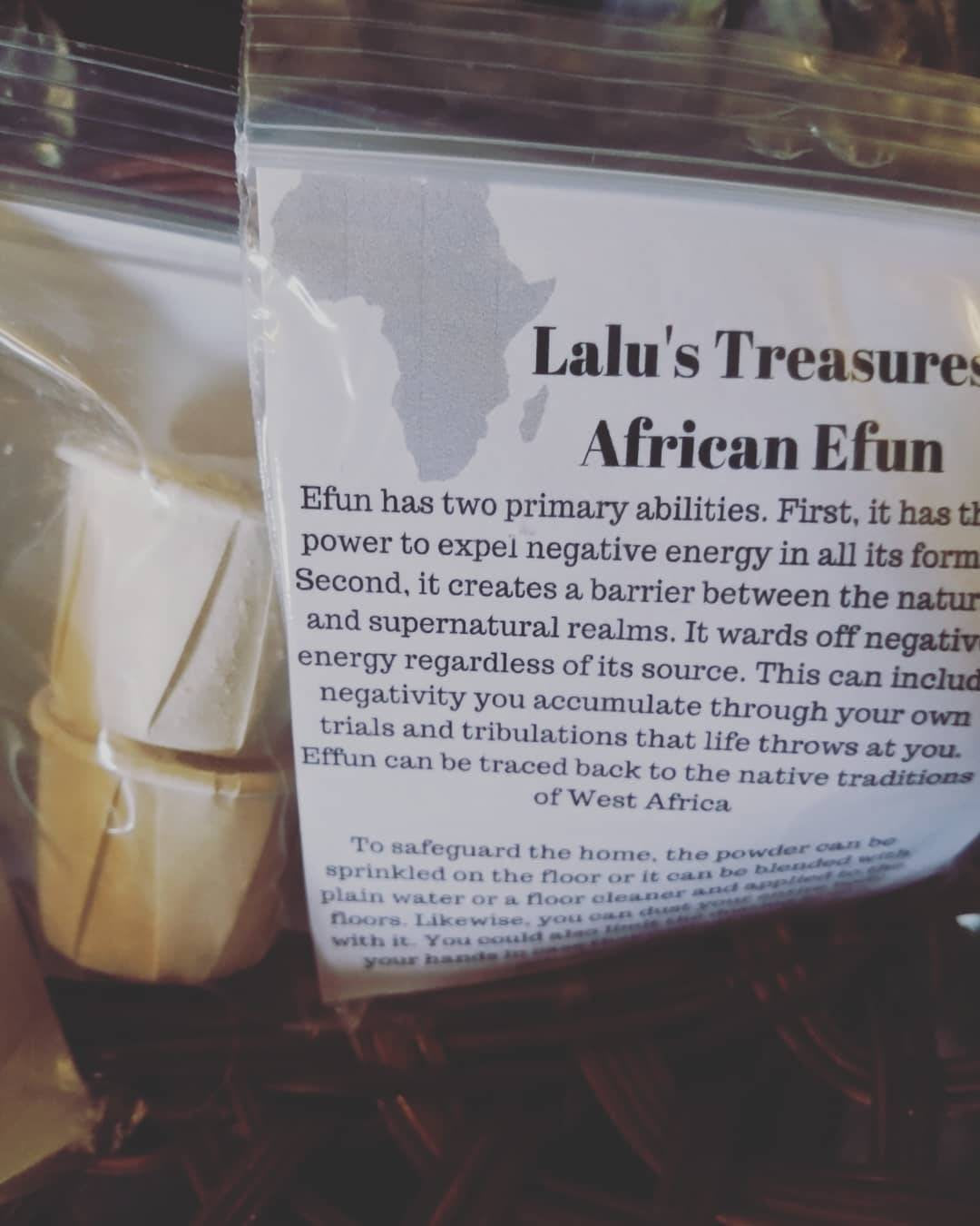 African Efun/Cascarilla  Protective Powder – Lalus Roots N Conjure