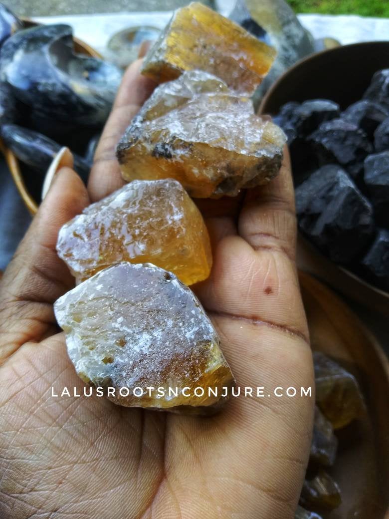 Honey Calcite Chunks | Glamour Stone/Abundance Stone