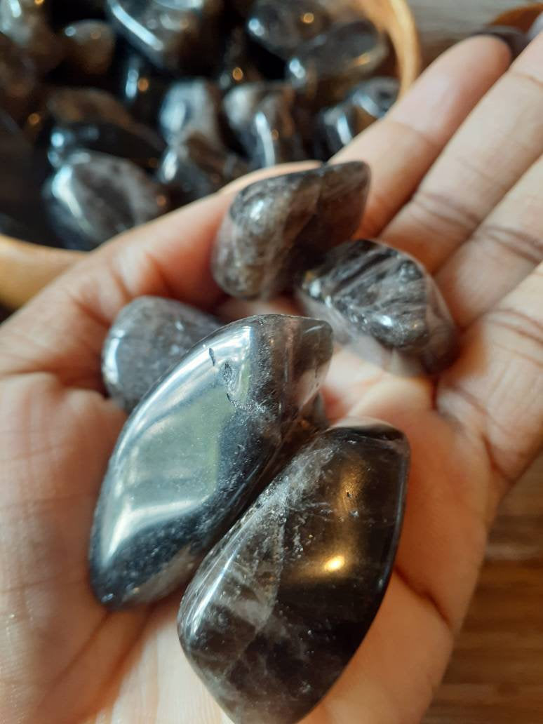 Tumbled Premium Smoky Quartz for transformation and clearing negative energy