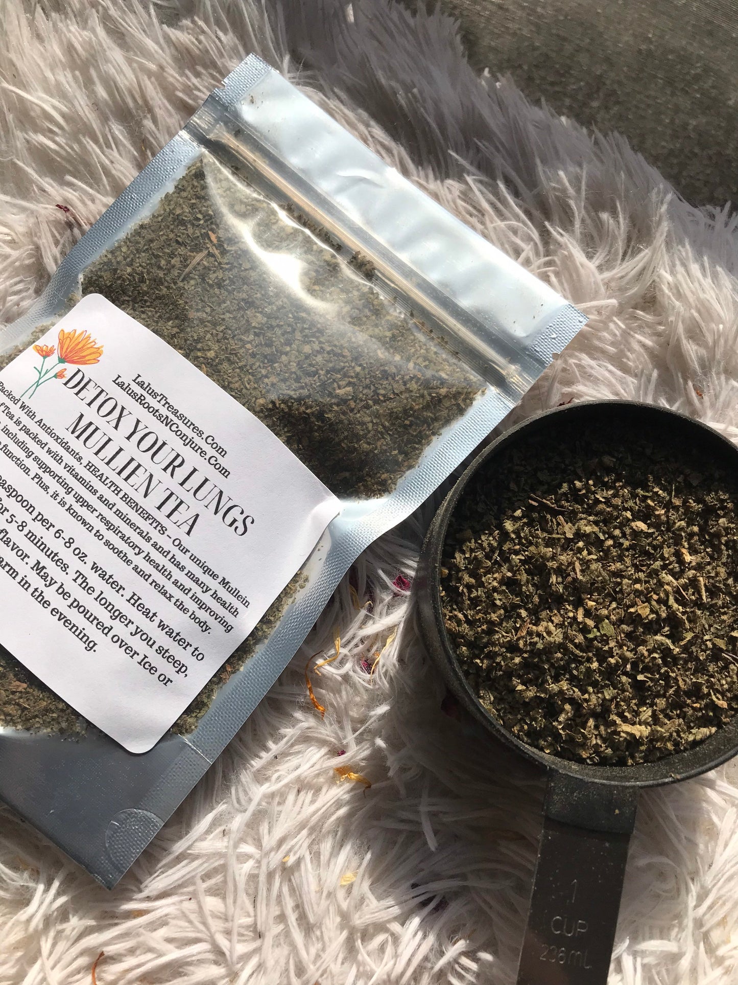 Organic Mullein Tea| Courage-Protection| Lung Detoxer