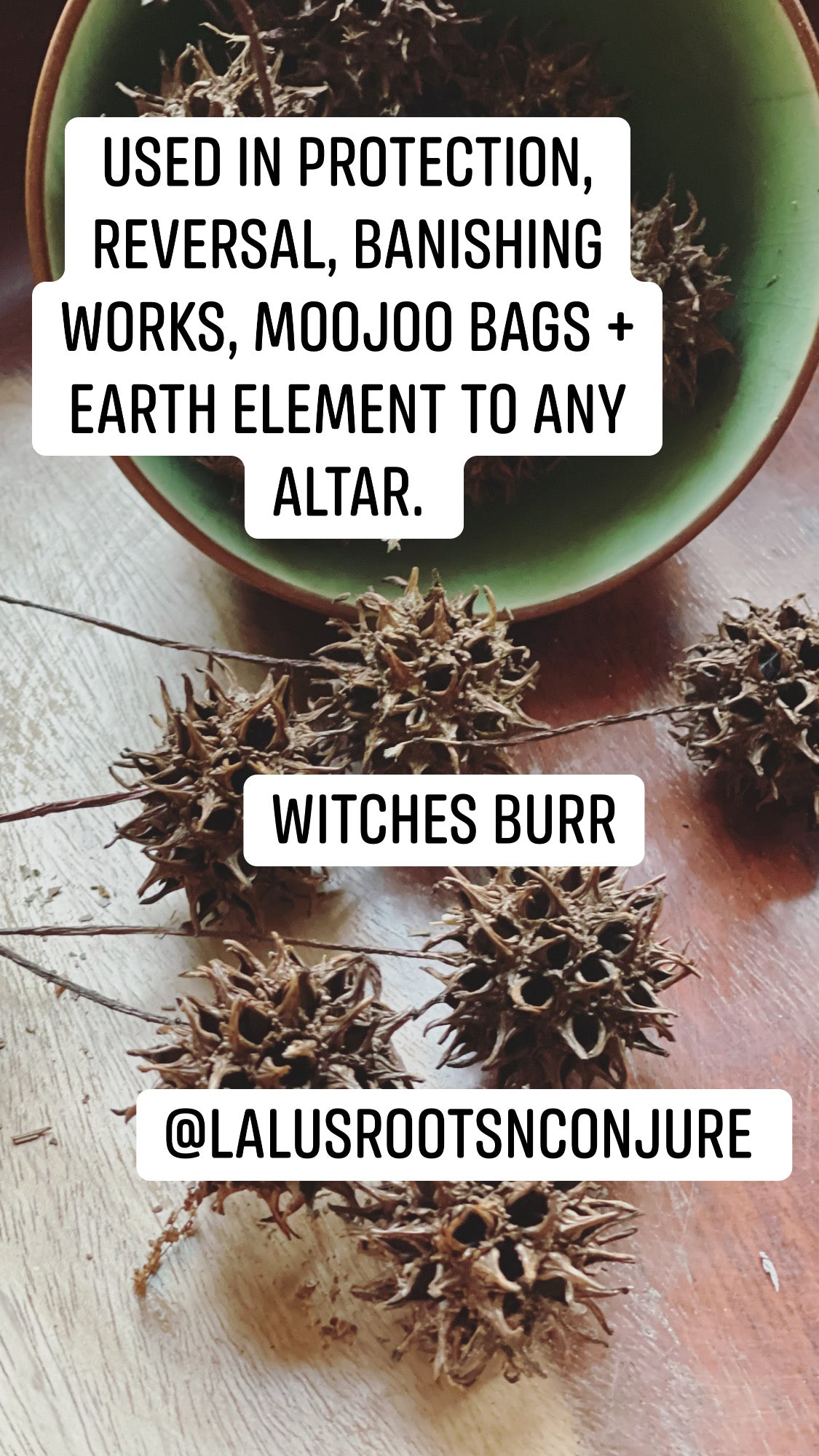 WITCHES BURRS | Removing Negativity, Protection