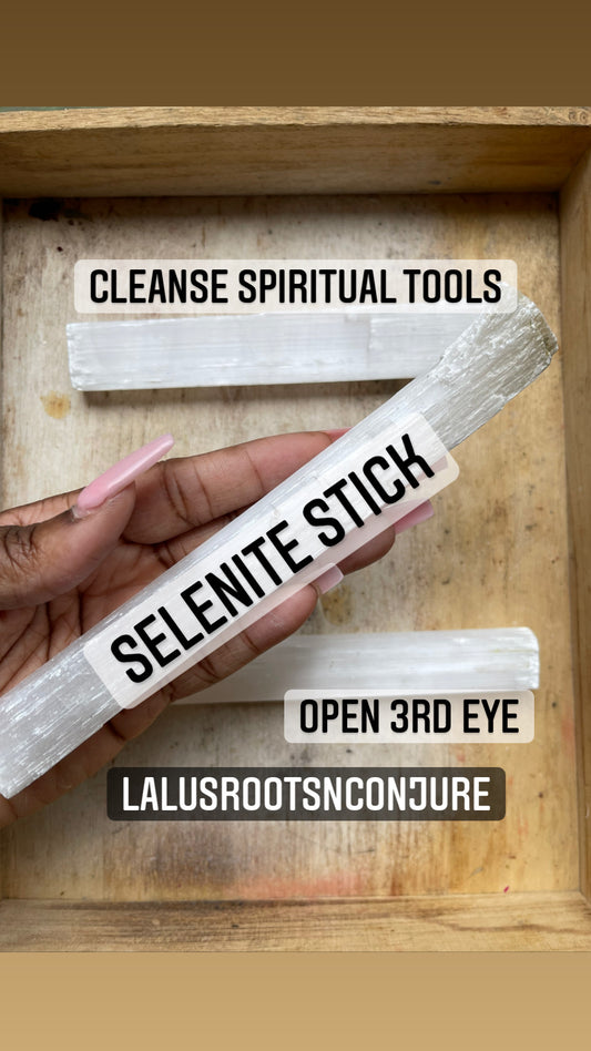 Selenite Stick /Cleanse + Open 3rd Eye