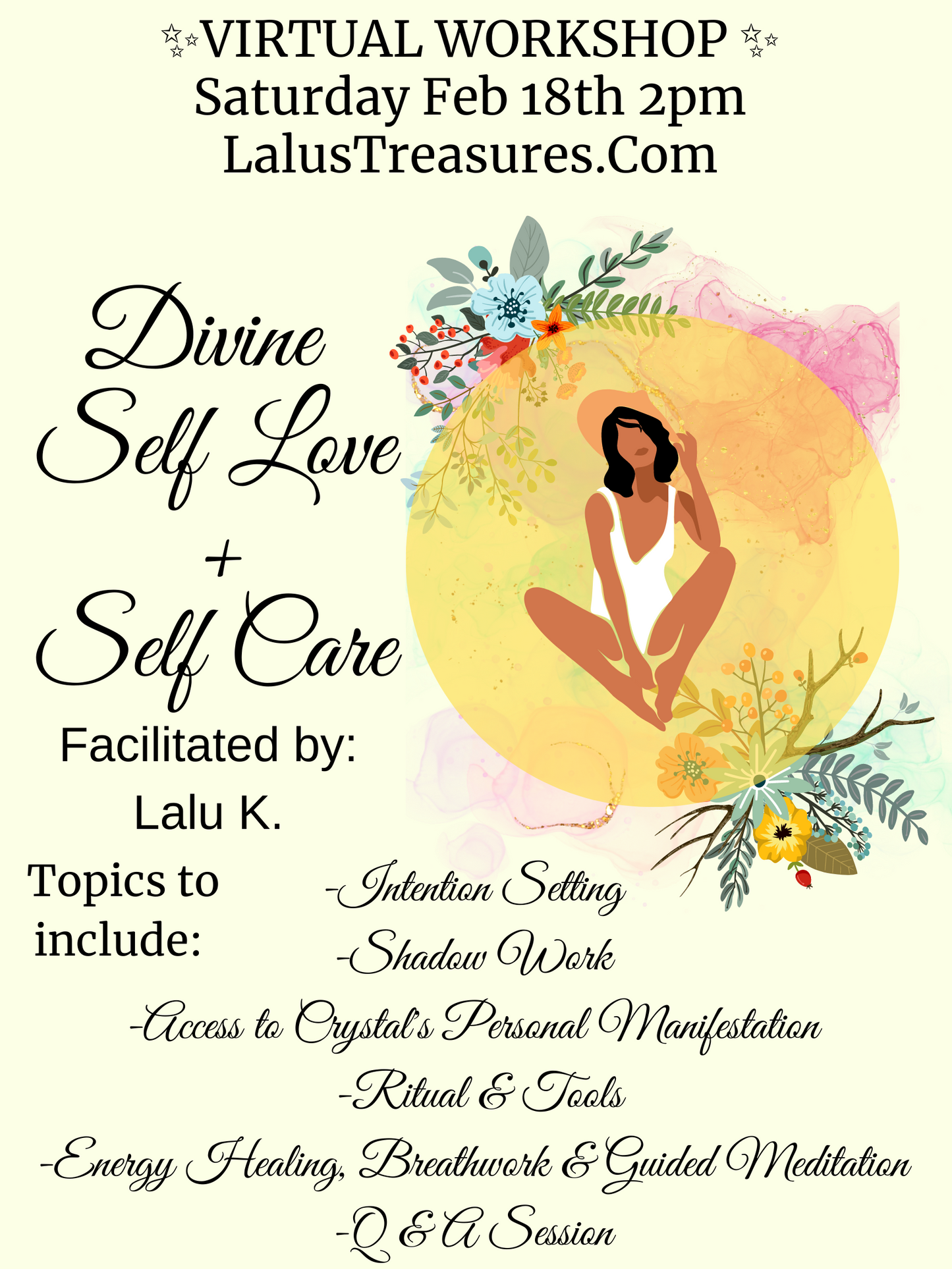 Virtual Divine Self Love + Self Care Workshop